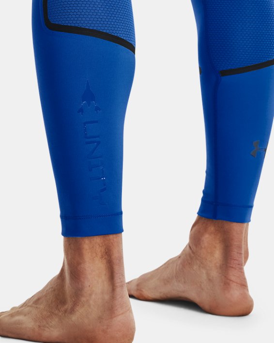 Men's UA + Virgin Galactic RUSH™ Leggings, Blue, pdpMainDesktop image number 3
